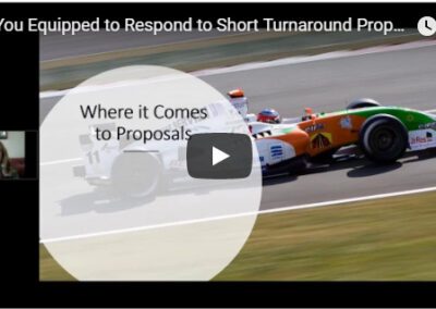 Are you Equipped to Respond to Short Turnaround IDIQ Task Order Proposals?