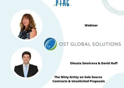 Catch Olessia Smotrova & David Huff on The VA PTAC Webinar: The Nitty-Gritty on Sole Source Contracts and Unsolicited Proposals