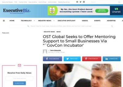 OST Global Seeks to Offer Mentoring Support to Small Businesses Via GovCon Incubator