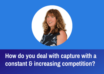 How do you deal with capture with a constant and increasing competition?