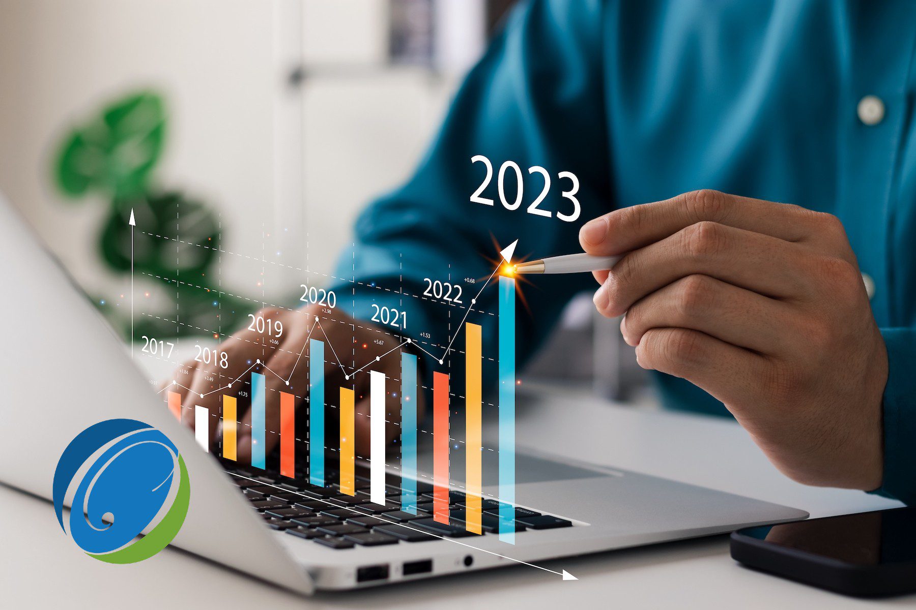 Progress chart icon representing measuring skill progress in BD, Capture, and Proposals.