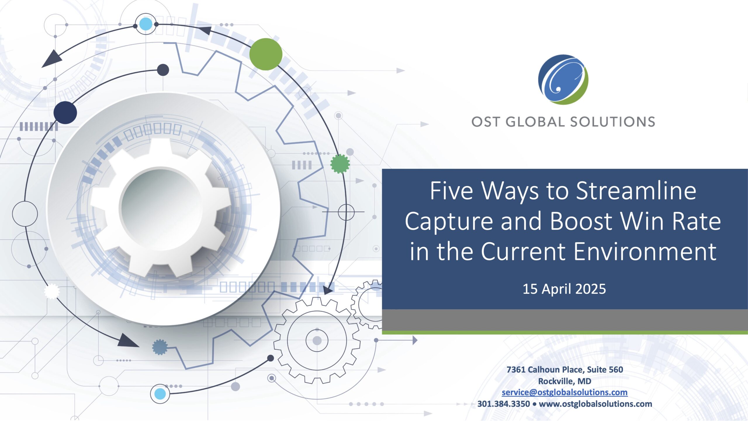 Webinar Recap: Five Ways to Streamline Capture and Boost Your Win Rate In The Current Environment