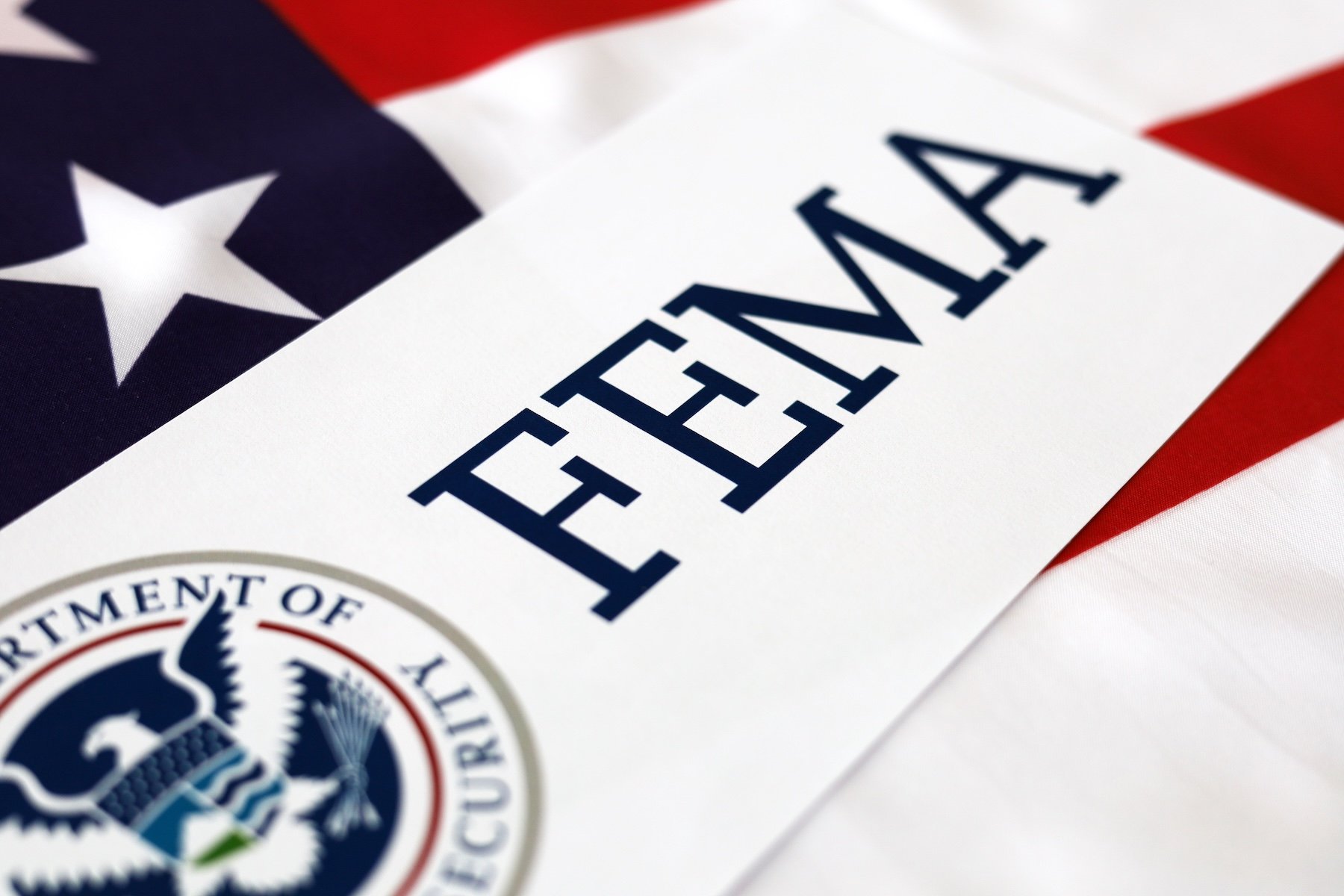 Logo,Fema,With,United,State,Of,America,Flag