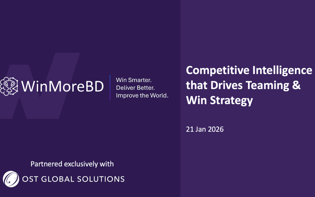 Webinar Recap: Competitive Analysis That Drives Intelligent Teaming & Win Strategy