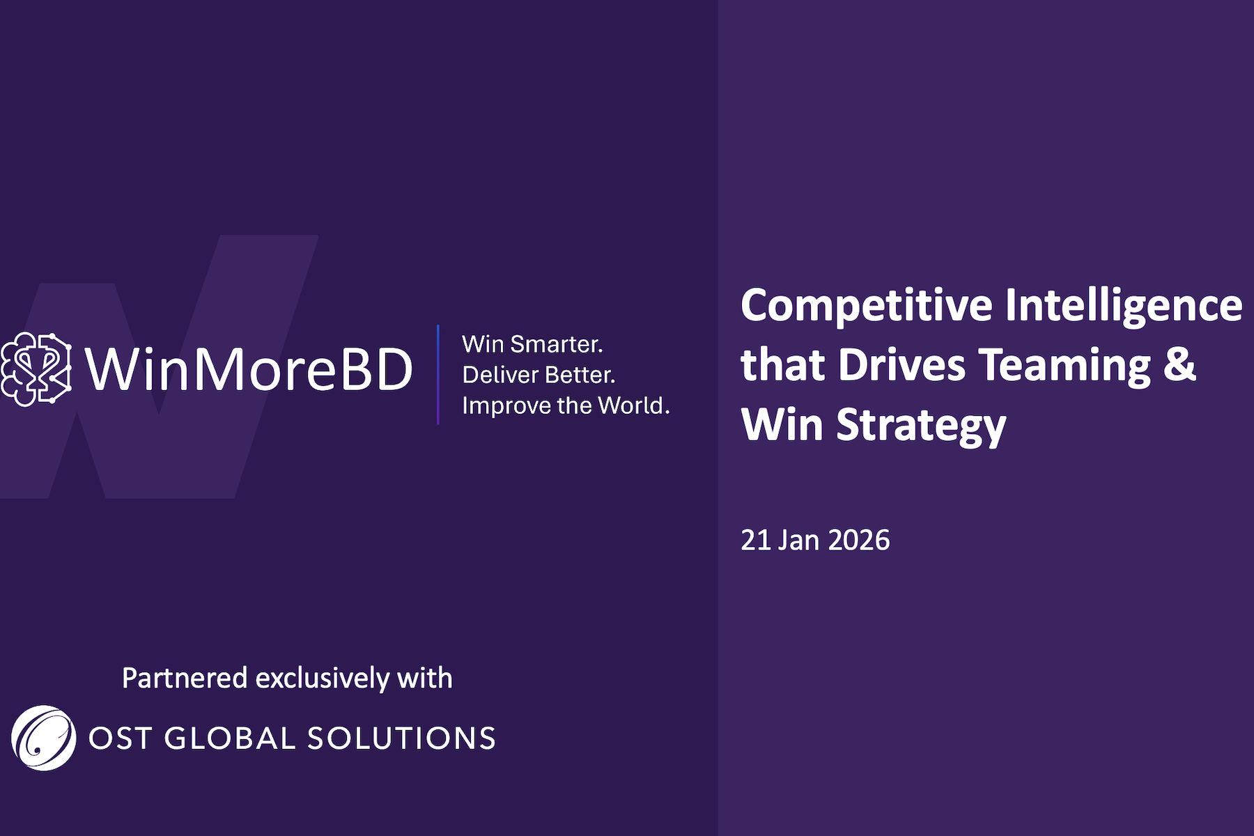 Webinar Recap: Competitive Analysis That Drives Intelligent Teaming & Win Strategy