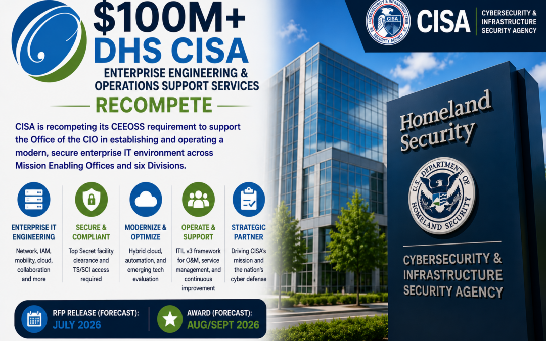 $100M+ DHS CISA Enterprise Engineering and Operations Support Services Recompete