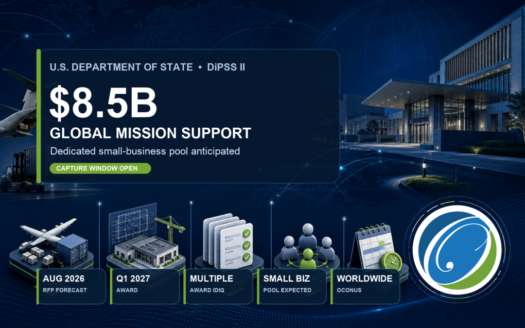 $8.5B State Department DiPSS II with a Dedicated Small Business Pool