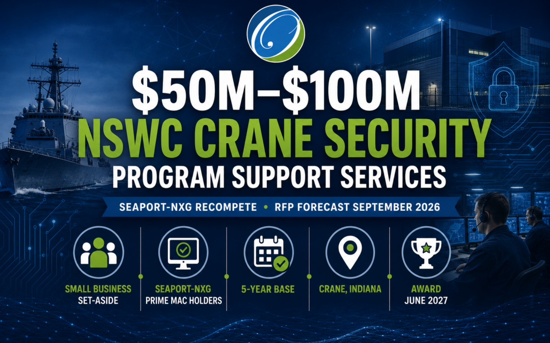 $100M NSWC Crane Security Program Support Services- SeaPort-NxG Recompete