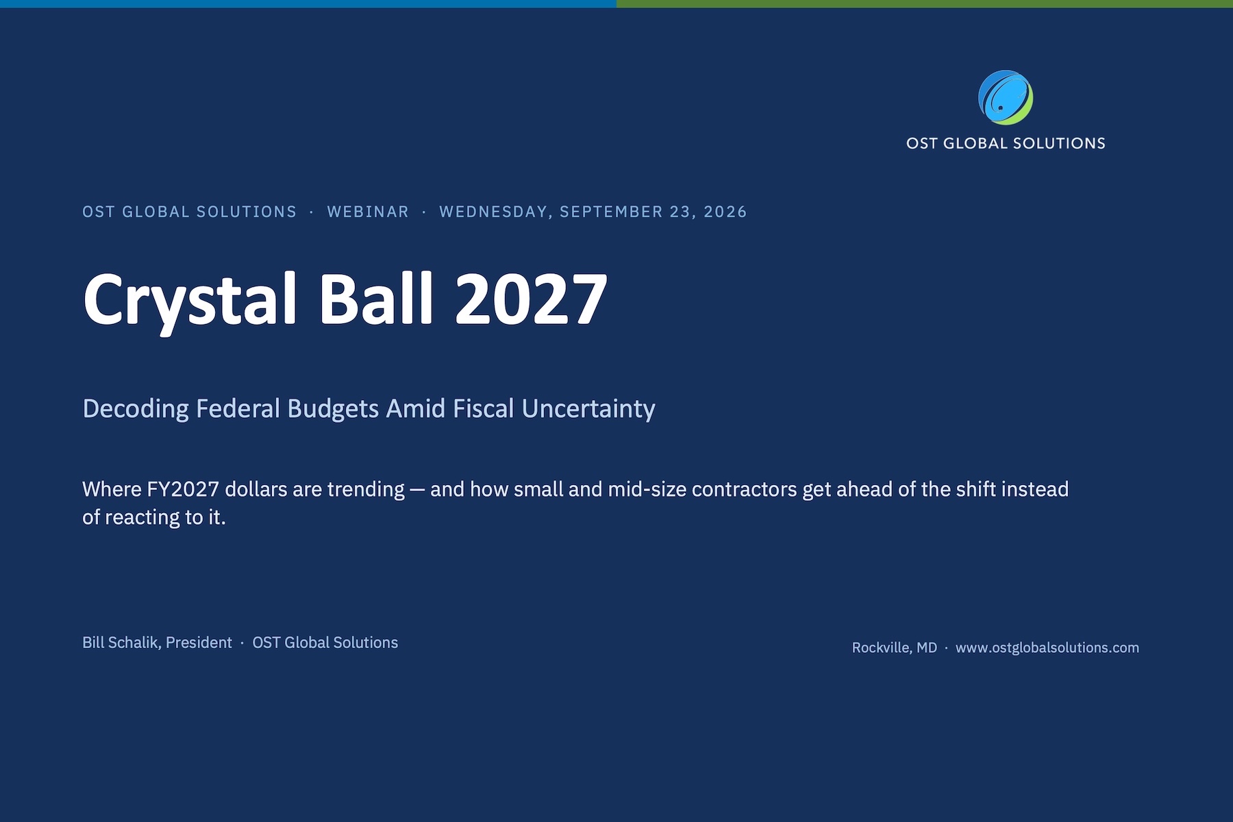 Webinar Recap: Crystal Ball 2027: Decoding Federal Budgets Amid Fiscal Uncertainty