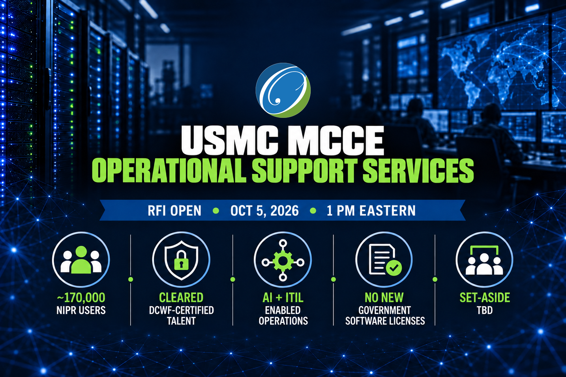 USMC MCCE Operational Support Services: RFI Open