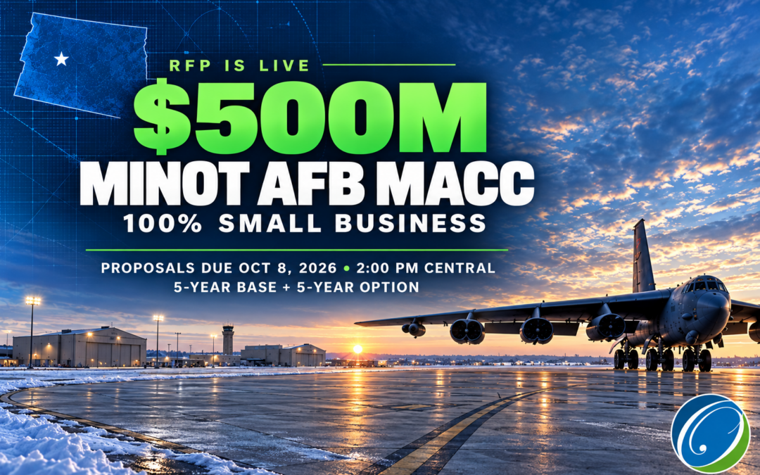 $500M Minot AFB MACC — 100% Small Business – RFP is Live
